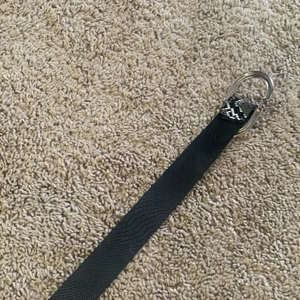 Grey Snakeskin Looking Belt